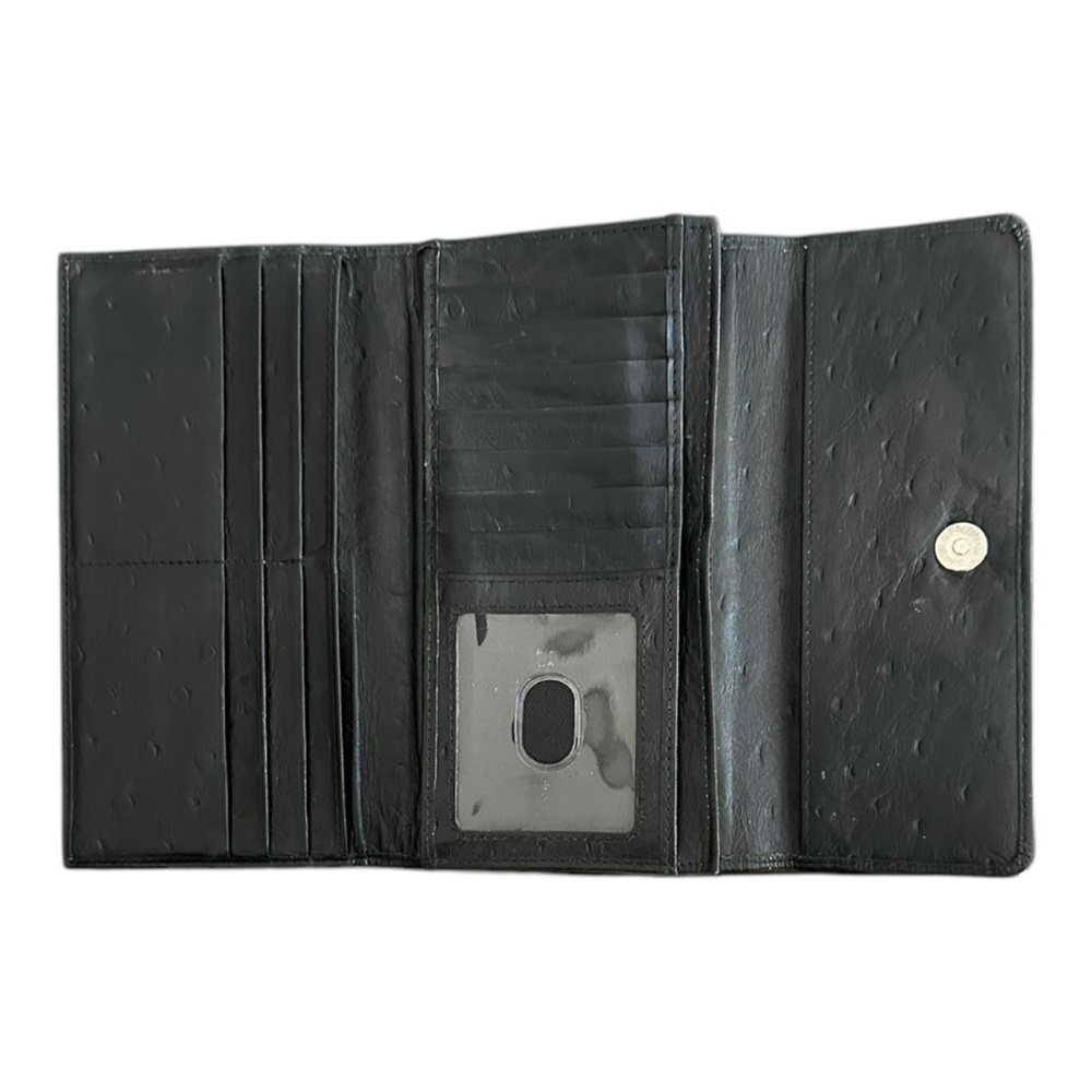 Access Denied Women’s Black Genuine Leather Tri-Fold Wallet 4” X 7”